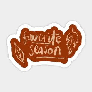 Favorite Season - Fall Design Sticker